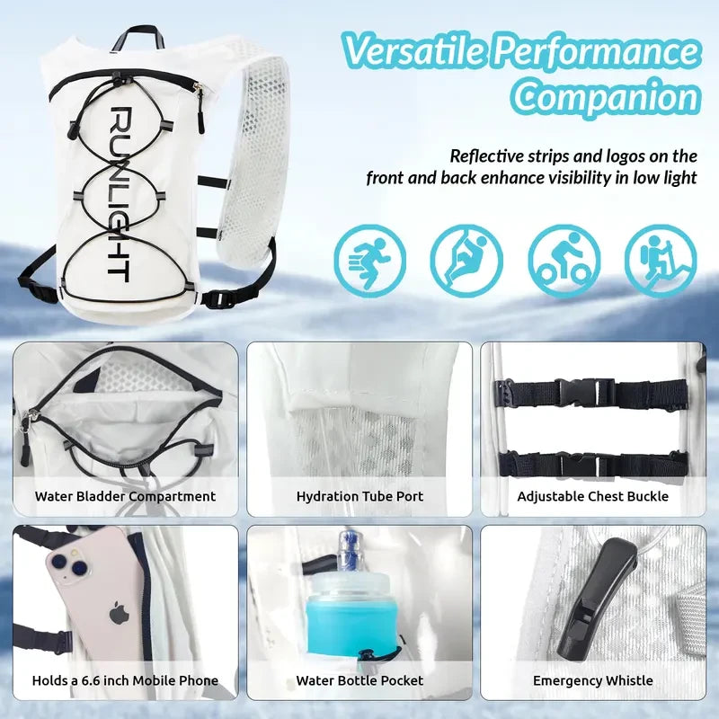 Reflective Hydration Running Vest