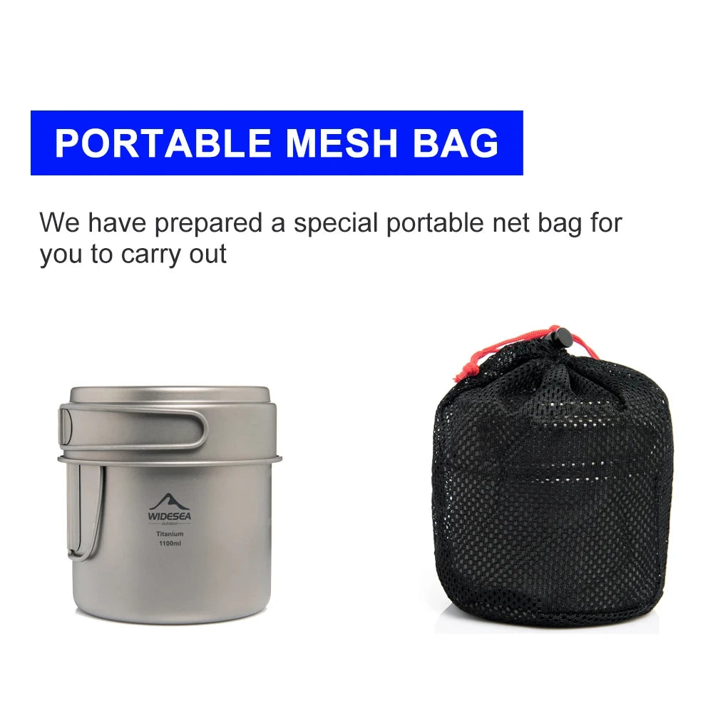 Ultralight Titanium Camping Pot